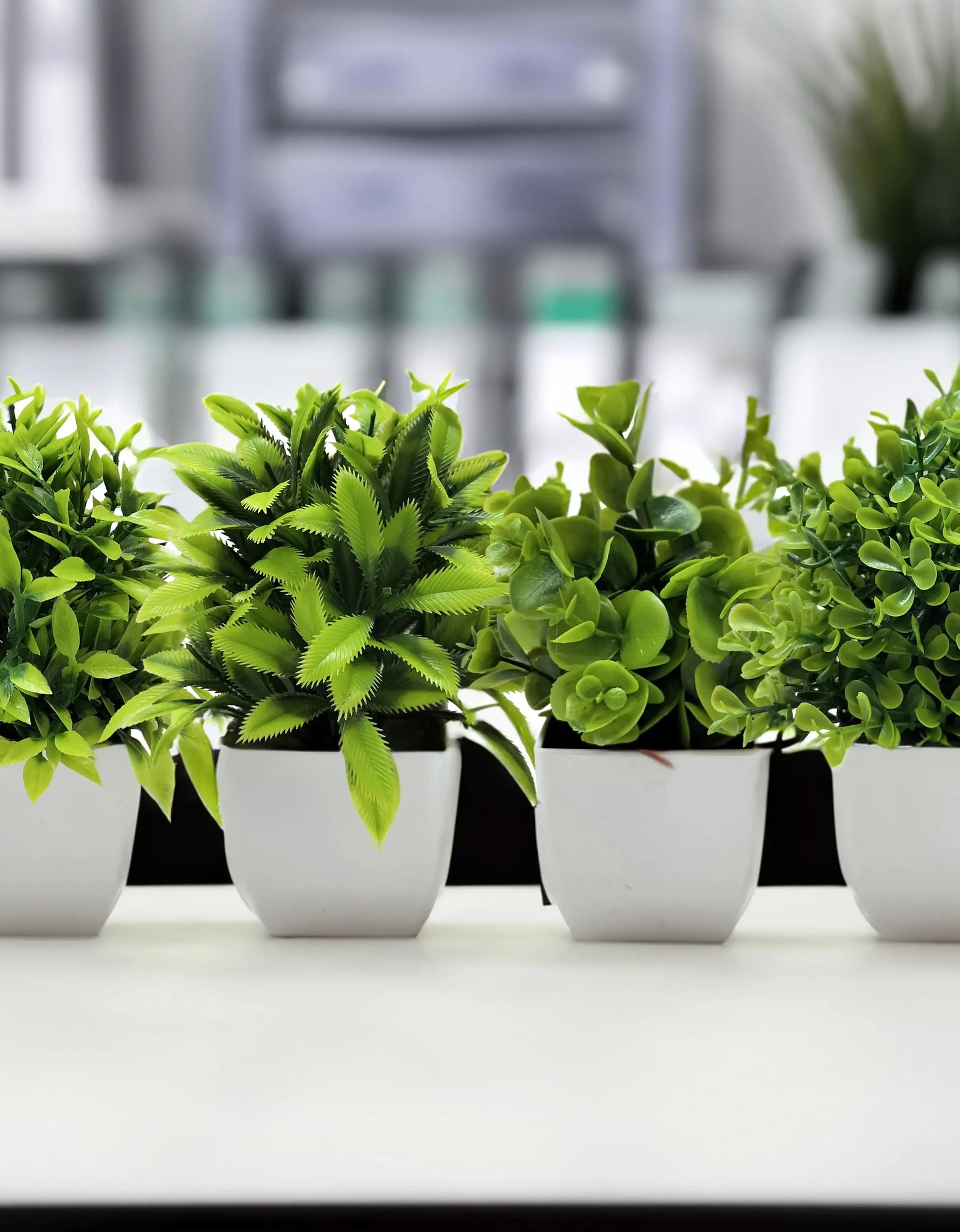 Tree Window Sill Office Table Desktop Decoration Plastic Garden Fake Plant Potted Home Decor